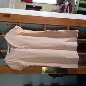 Flax linen dress size M Peach